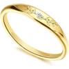 OTXIXTO Anelli Impilabili Personalizzati da Donna Inciso Nome/Fiore di Nascita Anelli con Promessa in Acciaio Inossidabile Argento/Oro/Oro Rosa Regali per Fidanzata Madre Figlia (B2, Misurare 9)