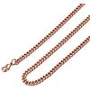 ChainsHouse 4mm Largo Platino/Oro 18 carati/Nero/Placcato oro rosa Collana cordolo Link Gioielli hip hop Catena cubana Miami per uomo Donna Ragazzi Ragazze, 18-32, Invia confezione regalo