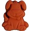 Silver-Stage Stampo per cani in silicone per compleanni dei bambini, per gelati, cioccolato, pane, dolci, budino, senza BPA, in silicone, mini stampo per budini, compleanno (marrone chiaro)