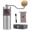 1Zpresso Q - Macinacaffè manuale con manico a manovella, misura Mini Slim Travel si adatta al pistone, montaggio in acciaio inox, regolazione numerica