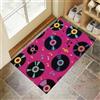 MLSOWM Zerbino Trappola Sporco, 50x80 cm Tappetino Dischi In Vinile Vintage Antiscivolo Pulizia Facile, Zerbino d'Ingresso Pop Art Morbide Assorbenti Tappeto per Ingresso, Porta e Corridoio, Rosa Intenso