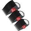 YinkeVibe Set di protezioni per tagliacapelli con clip in metallo, set di pettini per tagliacapelli Wahl, 3 lunghezze di taglio 5,1 cm/3,8 cm/3,2 cm, accessori per trimmer adatti alla maggior parte dei