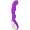 Generico Bacchetta vibrante portatile per donne, punta curva | 10 livelli di frequenza, silicone morbido, ricaricabile USB, impermeabile, 20.5*3cm(Purple)