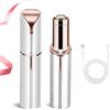 Journeyside Rasoio Elettrico Donna Per Viso, USB Ricaricabile Rasoio Viso,Epilatore Delle Sopracciglia Delicato e Indolore, Facile da Trasportare, Adatto per Labbra E viso,Bianco