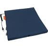 Bumfire Cuscino riscaldante da esterno, USB a batteria, Blu Navy | 35 x 35 cm, per stadio, campeggio e pesca, pieghevole, idrorepellente, 37-39 °C, con power bank
