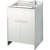 Mobile Lavatoio in PVC 60x60x85cm 2 Ante Forlani Honest Bianco