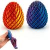 JazRvr 2 giocattoli 3D a forma di uovo di drago, in viola e rosso, morbidi ed elastici, divertenti e rilassanti, ideali per bambini e adulti, per giocare, alleviare lo stress e il tempo libero, per casa e in