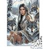 GJDNEAAKL Branco di Lupi Foresta Innevata Puzzle 1000 Pezzi Puzzle per Adulti Carta Puzzle per Famiglia Relax Decorazione Regalo 38x26cm/1000pcs
