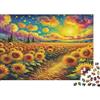 6N2X9A4S Campo di Girasoli Puzzle 1000 Pezzi Carta per Adulti Paesaggio Artistico Gioco di Puzzle 1000 Pezzi Relax Famiglia Decorazione Regalo 70x50cm/1000pcs