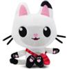 LAKIND Peluche a forma di gatto, 25 cm, simpatico zaino bianco, bambola morbida, per compleanno, Natale, Pasqua e carnevale