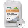 AGRI plus Rete per sabbiera con occhielli, 2,5 x 2,5 m, varie misure, rete a maglie strette 0,8 x 0,8 mm, copertura per sabbiera, rete di copertura con rinforzo, resistente ai raggi UV e permeabile