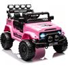 Garvee Auto Fuoristrada Elettrica per Bambini 12V, Telecomando, Rosa