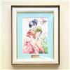 NESSUNA MARCA Stampa artistica anime Teino Three Sisters A5 firmata numero di serie edizion...