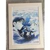 NESSUNA MARCA Stampa artistica Detective Conan Black Iron Fish Shadow riproduzione A4 di...