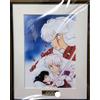 NESSUNA MARCA Stampa artistica A5 firmata Inuyasha Sesshomaru & Rin edizione limitata con c...