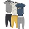Onesies Brand Set di 3 completi unisex per neonati, abbinabili, da neonato a 12 mesi, set di pantaloni