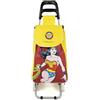 Excelsa Supereroi Carrello Porta Spesa, Capacità 38 L, Sacca Rimovibile, Idrorepellente, Wonder Woman