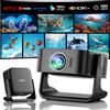 wowlink [Smart TV OS & HDR10 & 3D Suono] Proiettore 4K con WiFi 6 e Bluetooth 5.4 Built