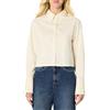 Amazon Essentials Camicia Oversize Corta in Popeline di Cotone Elasticizzato Con Bottoni Donna