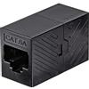 Renkforce Adattatore di rete RJ45 CAT 6a [1 presa RJ45 - 1 presa RJ45] nero
