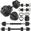 Tunturi Bilanciere e Manubri - Set di Bilancieri 28 kg - Bilanciere con Pesi - Set di Bilancieri - Chiusura a Vite 30 mm - Impugnatura Antiscivolo