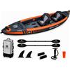BRUNELLI 440 RAPTOR: Kayak gonfiabile in tessuto Drop Stitch, per 2 persone, ideale per escursioni