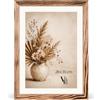 Velora Home&Living VELORA H&L Cornice Foto Legno Bruciato 28 x 35 cm - Cornice in Legno con Plexiglass Trasparente, Portafoto da Parete, Cornice per Poster, Fotografie, Puzzle, Diplomi e Certificati