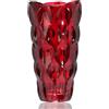 CEMABT Vaso da fiori da 24 cm, 1,5 kg, per tulipani, regalo per mamma, compleanno, idea regalo, vaso in vetro trasparente, decorativo per matrimoni (rosso)