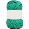 GIVBRO 100g Filato per maglieria Uncinetto Filo lavorato a mano Piatto largo Panno Corda per la Casa Progetti FAI DA TE Borsa Sciarpa Giocattolo Fare Blu-verde