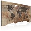 B&D XXL - Lavagna Di Sughero con Puntine - Bacheca Mappa del Mondo 90x60 cm | 1 Pezzo, Bacheche in Sughero & Quadro su tela in un Uno, Decorativo per Parete, Lavagna per le Note Ufficio, Produzione EU