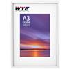 wyewye Cornice portafoto in legno formato A3, adatta per foto da 29,7 x 42 cm, cornice A3 bianca con passepartout A4