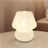 Dawnwake Lampada da Comodino a Fungo, Lampada da Tavolo LED Dimmerabile Decorativa per Soggiorno, Camera da Letto, Lampada da Tavolo da Comodino a Fungo, Base in Ceramica, Vetro, Piccola Lampada da