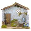 Moranduzzo Bottega Vuota, 20x14x18 cm, Stile Rustico, per Presepe da 10 cm - Ambientazione per Presepe, realizzata a mano, Prodotto Ufficiale, Made in Italy (Bottega Pescivendolo)