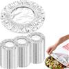GHHYLEMIZE Coperchi Termici Riutilizzabili in Alluminio, Coperchi In Alluminio Con Elastico, coperchi termoisolanti per piatti,regolabili e universali per piatti e ciotole,mantengono il cibo caldo e fresco,30 pc