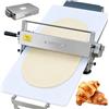 factildfulzhan Sfogliatrice Pasticceria Manuale Pieghevole con Manovella in Acciaio Inox 304 - Macchina per Stendere la Pasta con Spessore Regolabile 2-25 mm, per Pasta Sfoglia, Croissant e Fondi Torta Large