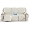 YNJJKA Copri Poltrona Relax Reclinabile Copertura per Poggiatesta Divano Sofa Cover Copripoltrona Trapuntato Impermeabile Universale Copridivano Laterali E Fascia Elastica,per Reclinabile(2131,3 SEATER 82)