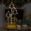 Bseical Luci di Natale da Interno LED, Lampada da Tavolo in Ferro, Luce Forma di Stella Luminose e Albero Natale, Decorazioni Natalizie Casa Scrivania Finestre, Lampada Notturna Luminosa Bianco Caldo (Albero)