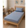 GX GARGIX Completo letto Lenzuola singolo una piazza in policotone lenzuolo sopra sotto + federa (GX/PLTS-161)