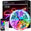 SINWE Striscia Led,Luci Led camera da letto 10 Metri,Led Striscia con 40 Tasti Telecomando Controller Bluetooth,Luci Colorate per Casa,Decorazioni,Cucina,Bar,Festa (10M)