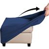 Yekuhe Copri Pouf Quadrato Elasticizzato Copri Ottomano Quadrato Copri Sgabello Copri Pouf poggiapiedi Quadrato Copri Sgabello Fodera per poggiapiedi (Color : #8, Size : 55x55cm/22x22in)