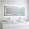 Kiamami Valentina - Specchio bagno 180x80 rettangolare con illuminazione led