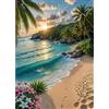 CEOVR Diamond Painting Kit Completo Paesaggio 5D Diamond Painting,Diamond Painting Adulto Spiaggia e Mare,30x40 cm Pittura Diamante,Painting Diamond 5D per Decorazioni Casa