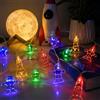 ALEGRE Catena luminosa per cameretta dei bambini, 1,5 m, 10 LED, astronauti, razzi, pianeti, a batteria, multicolore, per interni, decorazione spaziale, balcone, camera da letto, decorazione natalizia