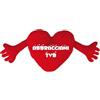 Regali Pazza idea Cuscino Cuore rosso con braccia e mani - scritta Abbracciami tvb - regalo uomo donna - festa innamorati compleanno anniversario