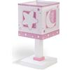 Dalber - Lampada da tavolo E-14, Chiaro di luna rosa, Multicolore, 14 x 14 x 29