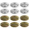 Pamtns Handmade Etichette 150 Pezzi Bottoni Fatti a Mano in Metallo Etichette Handmade Ciondoli Fatti a Mano Bottoni Decorativi Cucito Creativo Accessori Etichetta in Metallo per Fare Gioielli