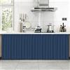 Liveinu Tende da Cucina Café Tenda da Bistrò Bagno Tenda Antipolvere per Mensole Pannello a Parete Porta Sospesa Noren Tenda Tenda Valance per il Bagno Soggiorno 90x70cm Blu Navy