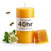 Beewarm Candles Candele in pura cera d'api da 40 ore, realizzate a mano in Galles, candela