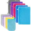 Leikedun 10 Pezzi Guanti da Bagno in Microfibra, Guanti per Viso in Flanella, Morbidi e Assorbente, Manopole da Bagno Riutilizzabili, Guanti Struccanti per il Viso