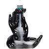 yu+ Bruciatore di incenso in ceramica reflusso fatto mano, bruciatore di incenso cascata, diffusore aromi, decorazione per casa, ufficio, con 40 coni di incenso a flusso + 1 tappetino per incensiere